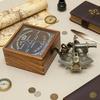 Brass Sextant Kelvin Hughes London 1917 Wooden Box