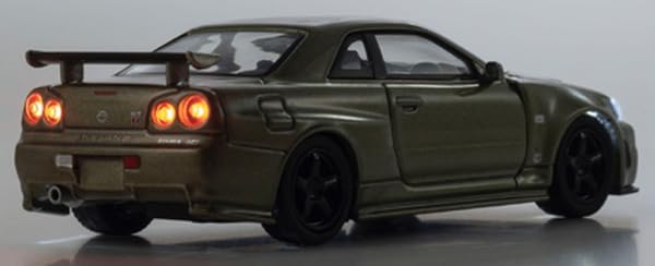 Kyosho Original Scale Nismo R34 Finished Model K07130LMJ 1/64 [MOTN] GT-R Z-tune LED-Equipped (Millennium Jade)
