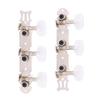 3+3 AcrylicClassical Guitar String Tuning Peg Tuners Machine Heads Silver