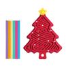 Colorful Sticks Christmas Tree Shape Pad Toy for Calming Stress Anxiety Christmas Gift with Sticks Toy Sensory Toy
