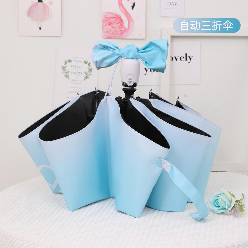 

Большой автоматический зонт для женской погоды и дождя, усиленное усиление для мужского складного, высокая ценность, зонт от солнца с постепенным изменением