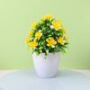 Compact Design Faux Flowers Indoor Décor Potted Plant
