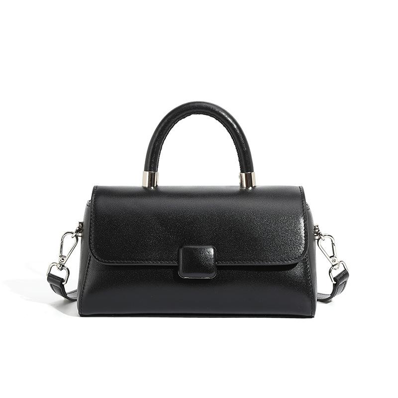 Leather Handbag Women's New Bag Light Luxury Niche High-end Single Shoulder Messenger Bag Light and Versatile Small