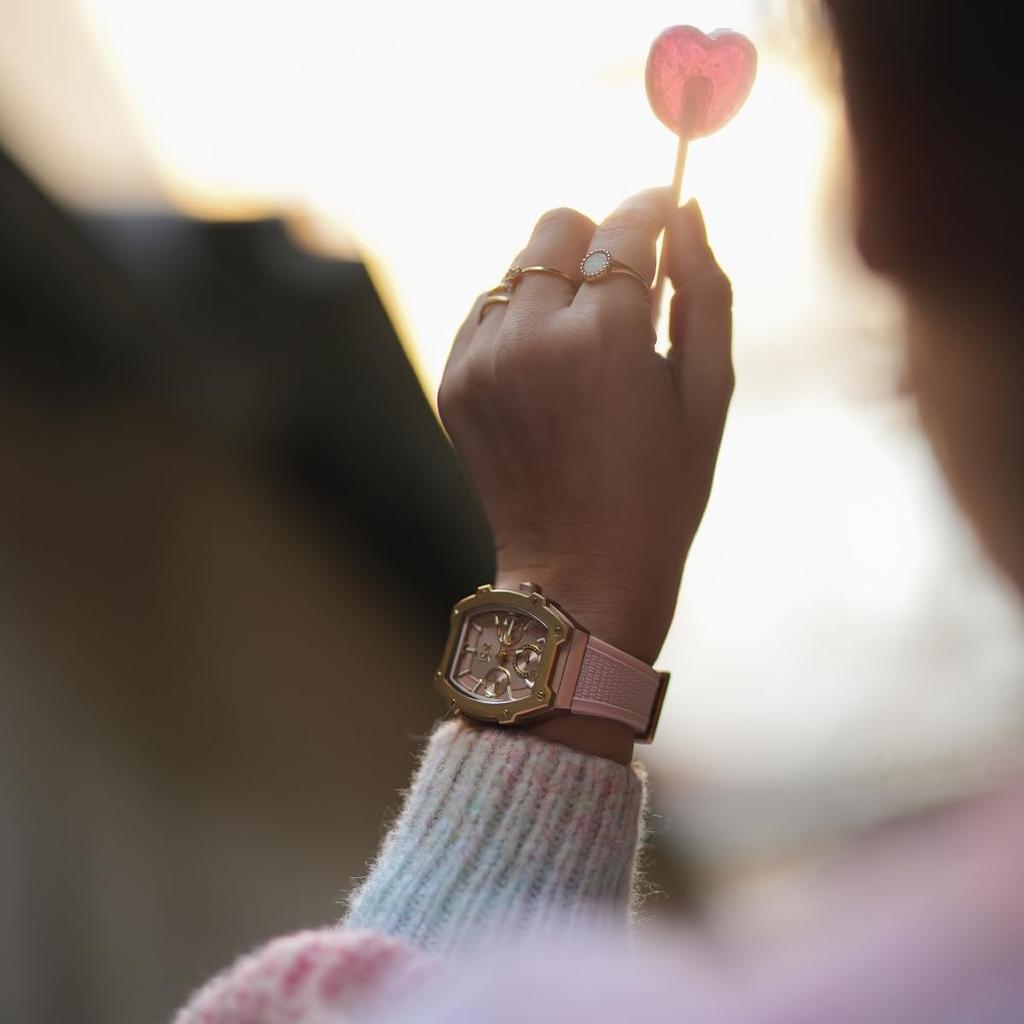 Authentic Ice Watch ICE Boliday Pink Passion Watch 022863 Silicone Strap Multifunction [Ice Watch] Women's