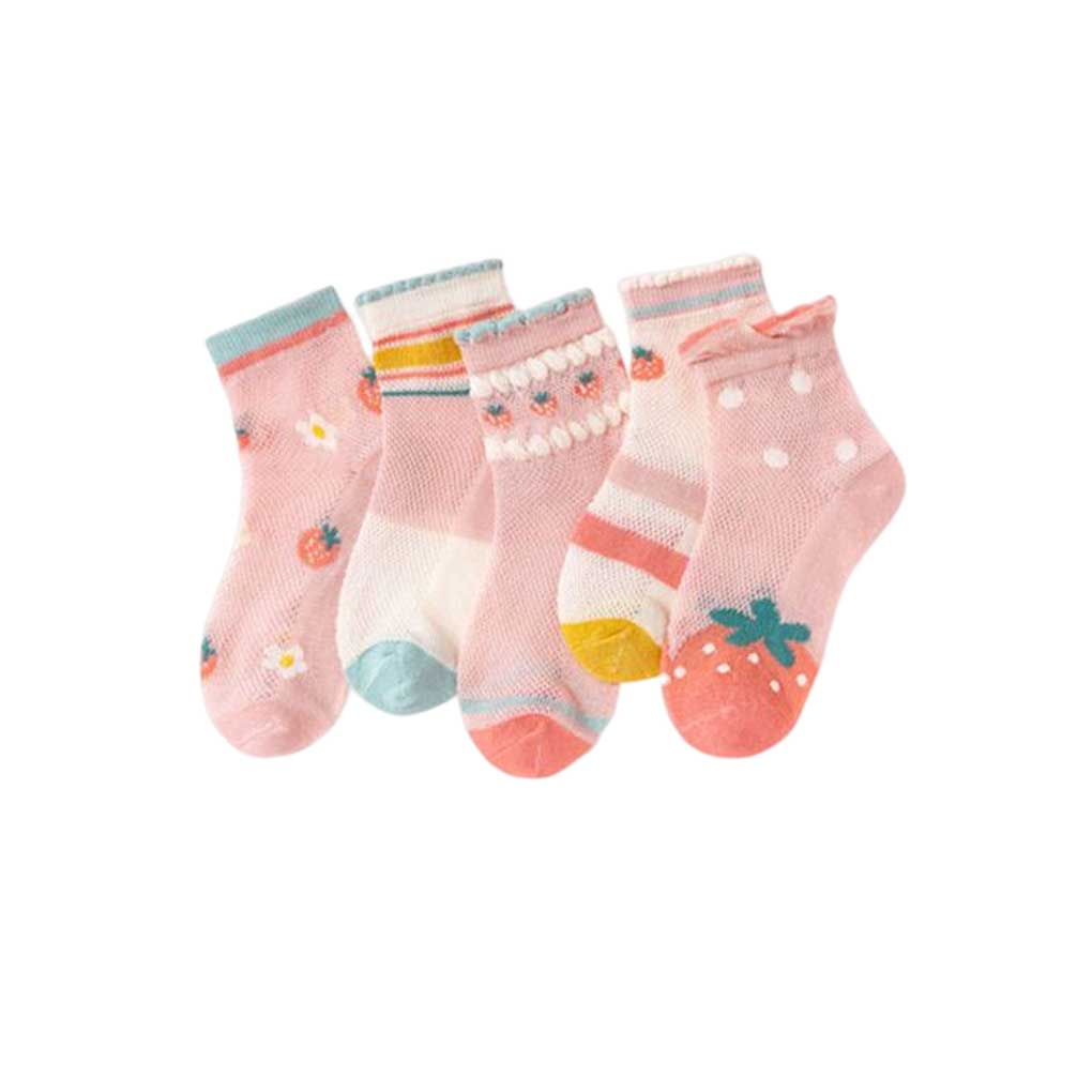 10 Pairs Kids Socks Boys Unisex Children Ankles Hosiery Casual Breathable Comfortable Footwear Accessory Summer School