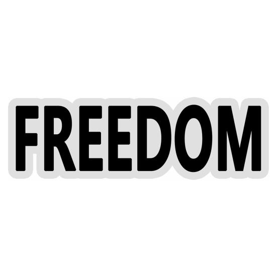 10Pcs Freedom Stickers Self-adhesive Removable Weatherproof Laptop Bumper Decal Window Waterproof Car Stickers