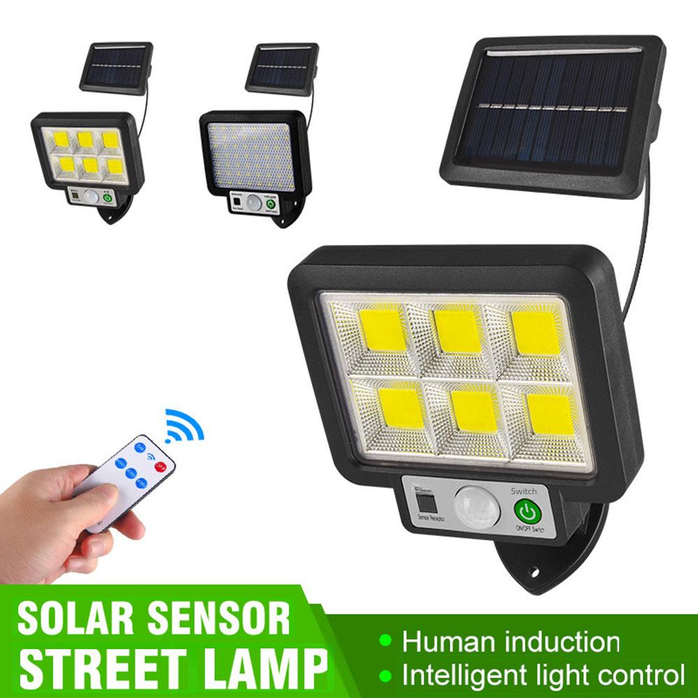 Solar-Powered Waterproof 72COB Split Remote Control Garden Light with 56LEDs