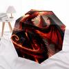 Dragon, Lava- Automatic Umbrella,Suitable for Men and Women,Suitable for Birthdays, Christmas, Gifts for Fashion Lovers0955b