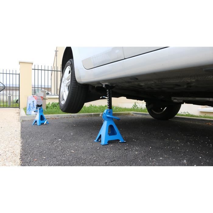 2 Chandelles 2 Tonnes 27 à 41 cm (1 tonne par chandelle) avec goupille de sécurité -