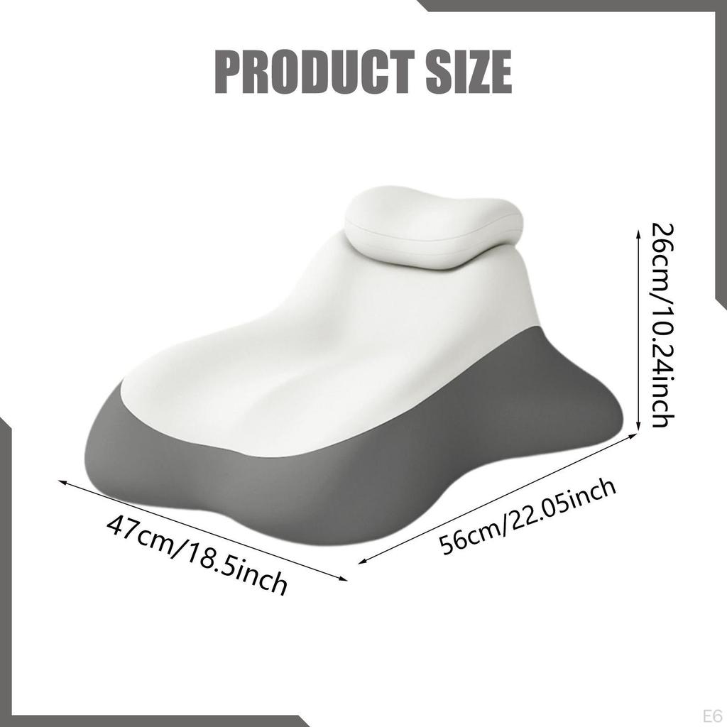 Bed Wedge Pillow Headboard Anti Slip Versatile Trendy Ergonomic Design Sleeping Lie Cushion for Dorm