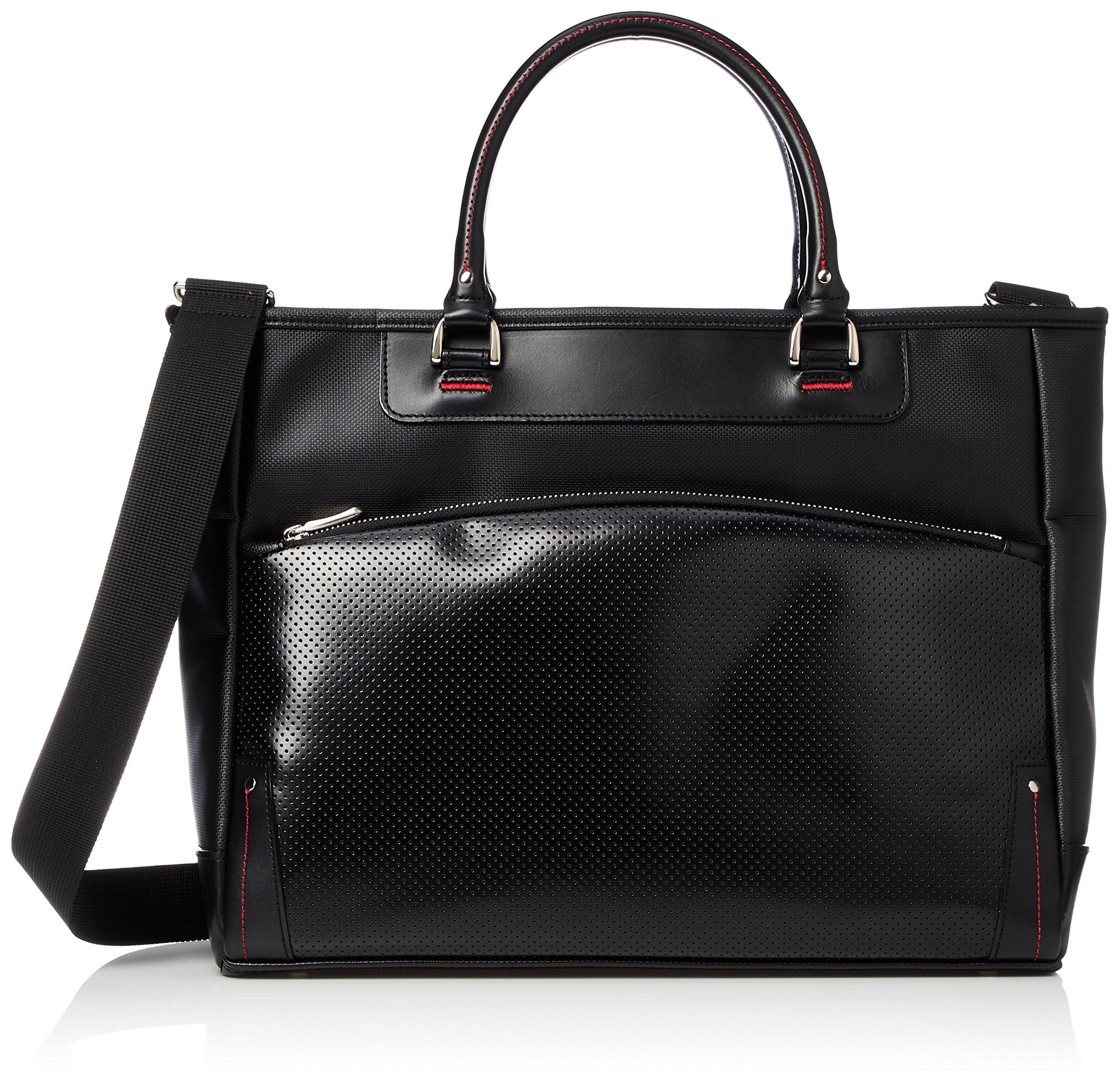 

Bagex Tote B4 File Made in with Shoulder Black Bag, Holder, Japan, Freestanding, Strap, 23-0585, Black, чорний