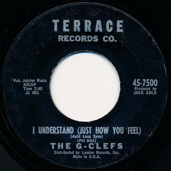 

7-дюймовая пластинка GCLEFS I Understand Just How You Feel A 457500 Terrace Records 1961 США Рок Б/у