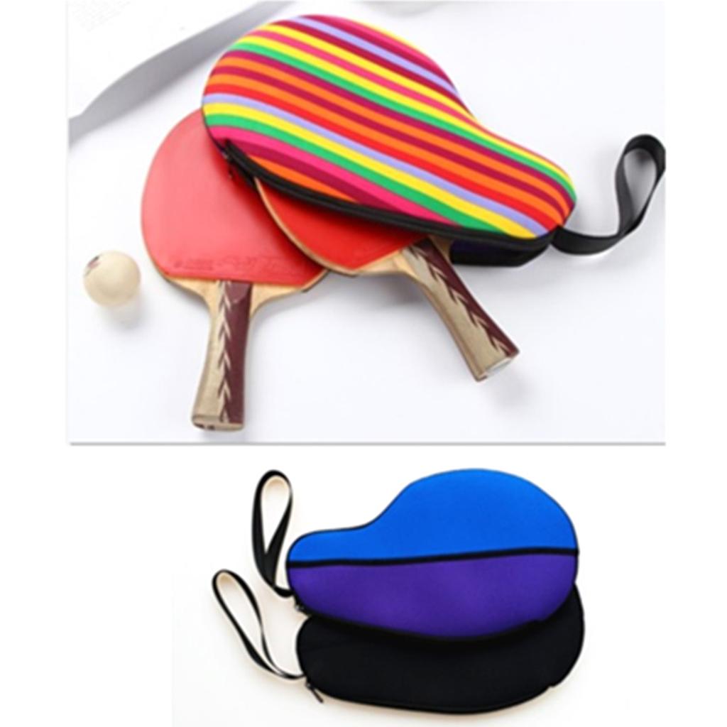 Neoprene Table Tennis Racket Case Pong Paddle Bag Cover Pouch