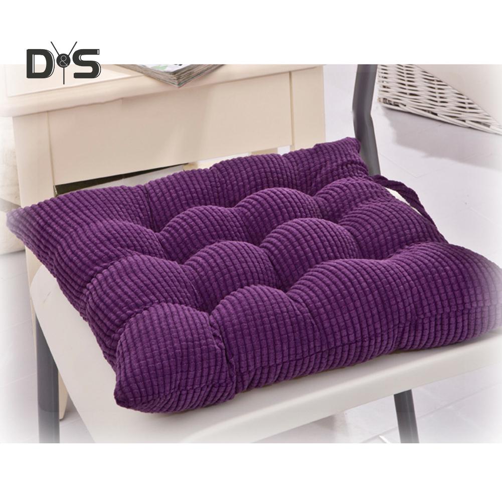 DYS Home Decor 40x40cm Pure Color Square Silná podložka na sezení Polštář Vázanka na židli