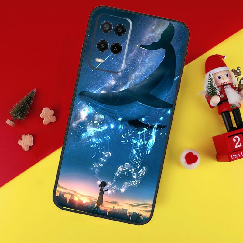 Flying Whale Magical Case For Oppo A78 A98 A18 A38 A58 A5 A6 Pro A54 A74 A94 A17 A57 A80 A60 A40 A96 A76 A16 A15