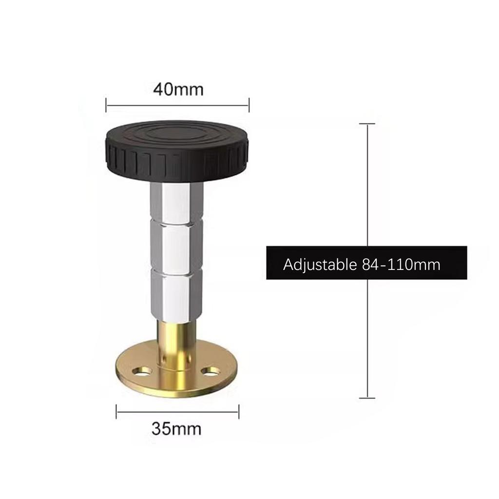 4PCS Adjustable 28-110mm Threaded Bed Frame Heavy Duty Anti-Shake Tool Headboard Stoppers Telescopic Support Hardware Fasteners