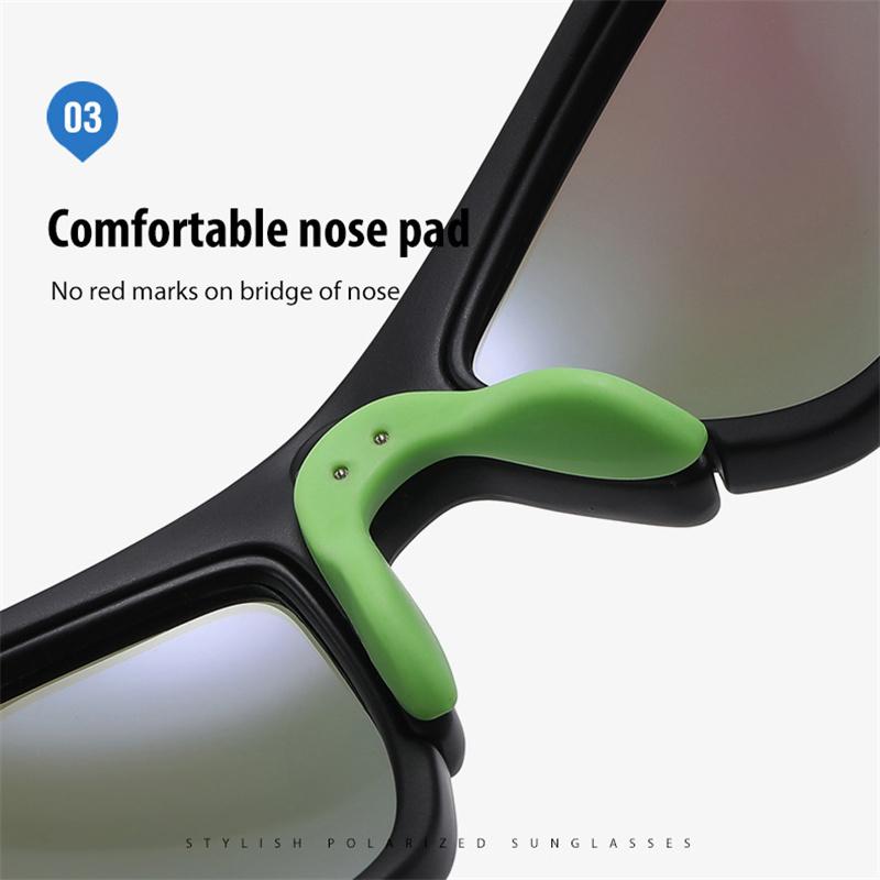 Men's Women's Sport  Fishing Running Sunglasses Fashion Polarized TR Frame Colorful Glasses Night Vision Outdoor Driving Sun Glasses