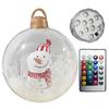 60cm Outdoor LED Christmas Inflatable Decorated Ball PVC Transparent Giant Big Large Balls Xmas Tree Decorations Toy Ball 2024