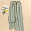 Women's Striped Pajama Pants - Summer Bubble Stripe, Slim, High Waist, Plus Size, Loose, Long Pants for Indoor/Outdoor Wear.