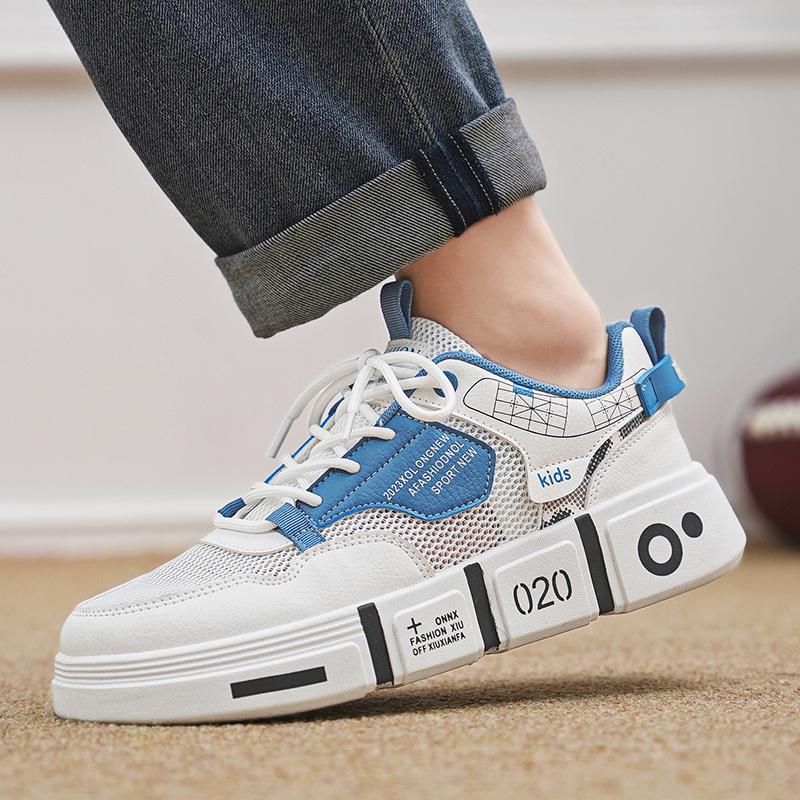 New Men's Shoes Summer Breathable Mesh Surface All-match Board Shoes Student Sports Leisure Children's Fashion Shoes