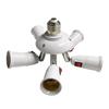 360 Grad verstellbarer 2/3/4/5 in 1 E27 Splitter Steckdosenadapter E27 Standard LED-Birnen verstellbar für Büroflur