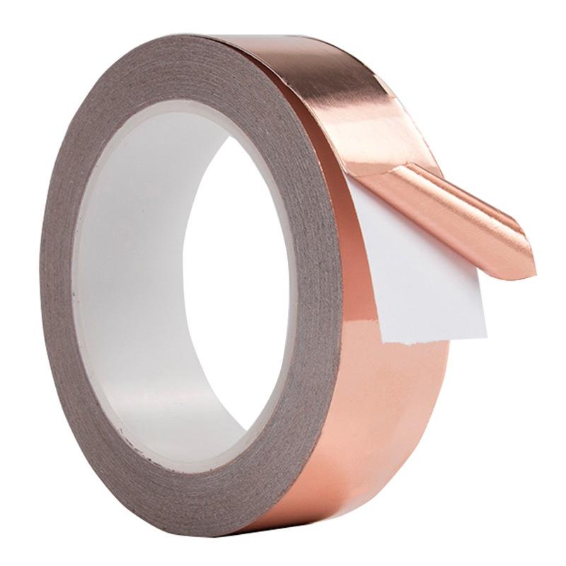 Ultra-Thin High Viscosity Pure Copper Foil Tape - 0.06mm for Signal Enhancement and Shielding