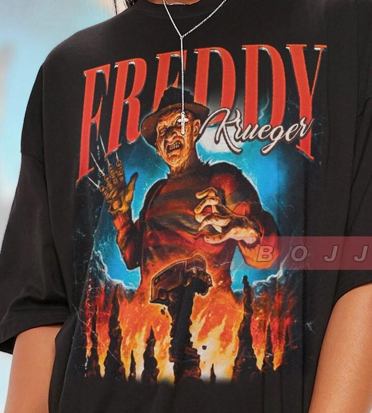 SALE FREDDY KRUEGER Shirt Nightmare Halloween Tshirt Unisex T-Shirt XL