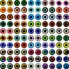50Pcs 681012Mm Doll Glass Eye Round Dragon Cat Eyes In Pairs Flatback Cabochons Decoration Keychain Diy Accessories