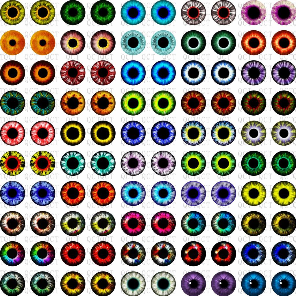 50Pcs 681012Mm Doll Glass Eye Round Dragon Cat Eyes In Pairs Flatback Cabochons Decoration Keychain Diy Accessories
