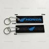 Car Keychain Embroidery Wings Key Chain Holder for Honda Cars and Motorcycles Double sided Key Fob Keychains Jewelry EC5