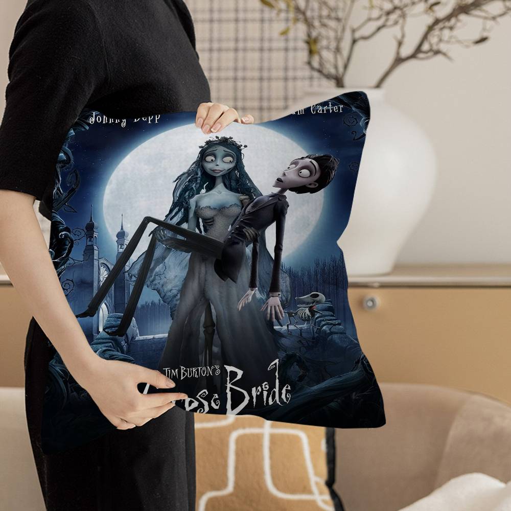 C-Corpse Bride Personalized Pillow Cover Kids Bedroom Wild Party Decor Pillowcase Kid Birthday Shower Gift