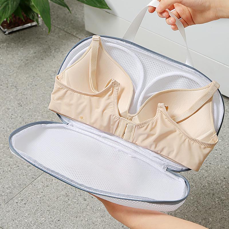 "Thick Mesh Bra Laundry Bag for Anti-Deformation Protection"