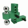 Adjustable Ball Mount with Dual Balls Aluminum Trailer Hitch Lockable