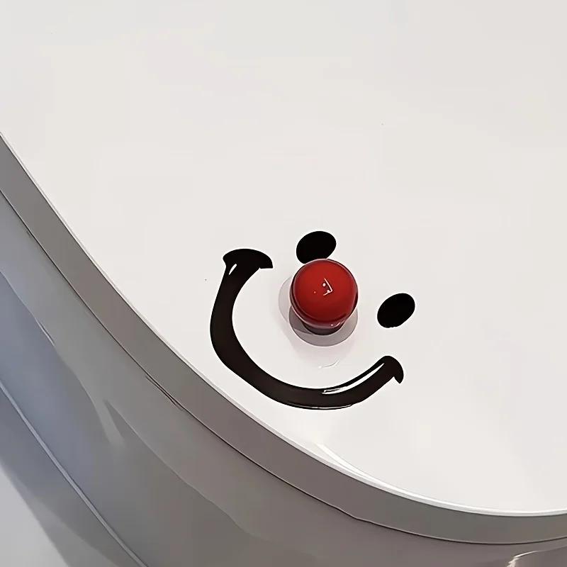 5PCS Smile Face Ball Toilet Lid Lifter Avoid Touching Toilet Lid Cover Clown Bathroom Smile Ball Toilet Seat Lifter Accessories