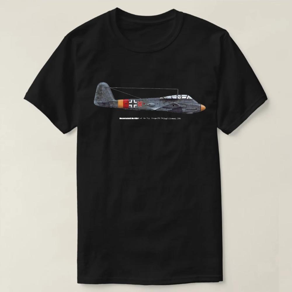 WWII German Luftwaffe Messerschmitt Me 410A-1 Hornet Fighter T-Shirt New 100% Cotton Short Sleeve O-Neck T-shirt Casual Mens Top