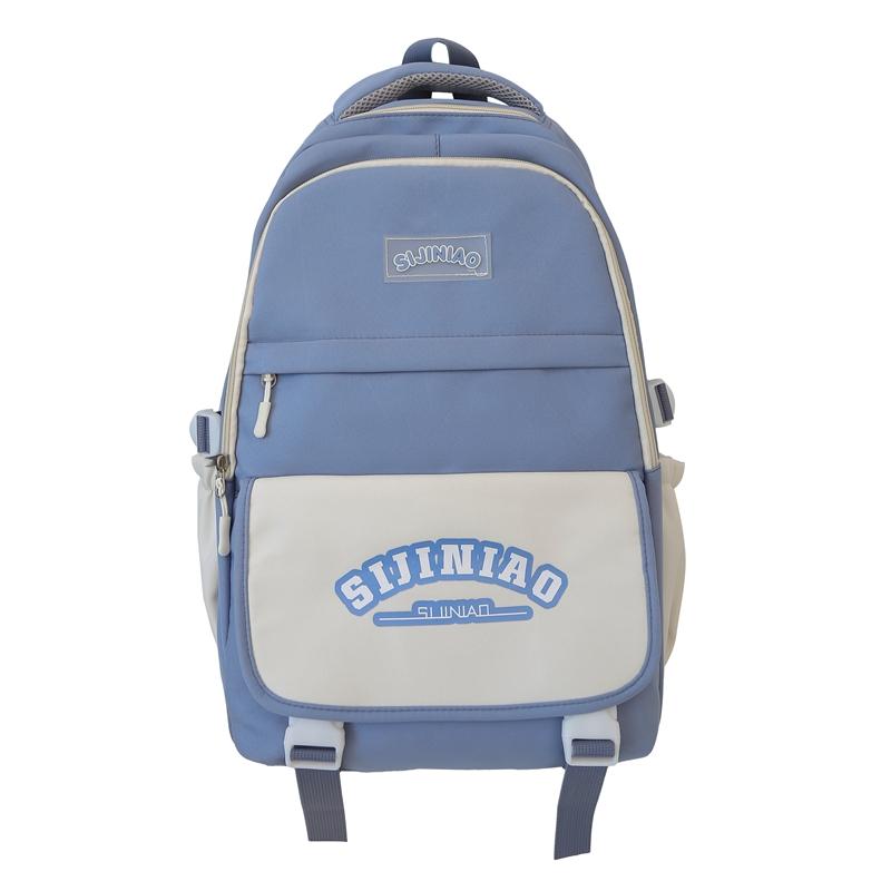 Рюкзак для школьников средней школы с цветными блоками — фото 33