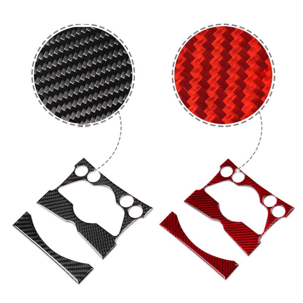 Kohlefaser Autoaufkleber Innenausstattung Mittelkonsole Knopfleiste Abdeckung Aufkleber Zubehör Für Mini Cooper Clubman R55 R56 R57