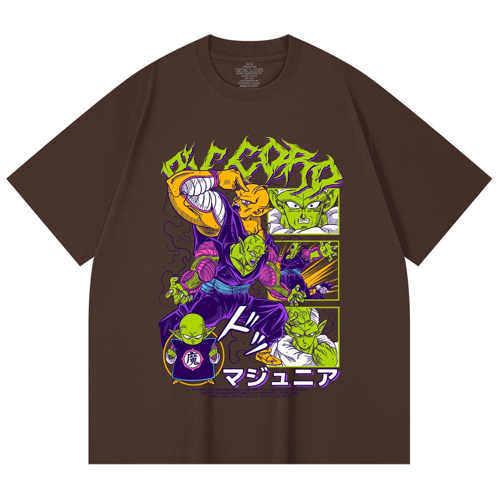 230 Gsm 100% Cotton Dragon Ball V3 Piccolo Print Unisex Heavy Cotton T Shirt