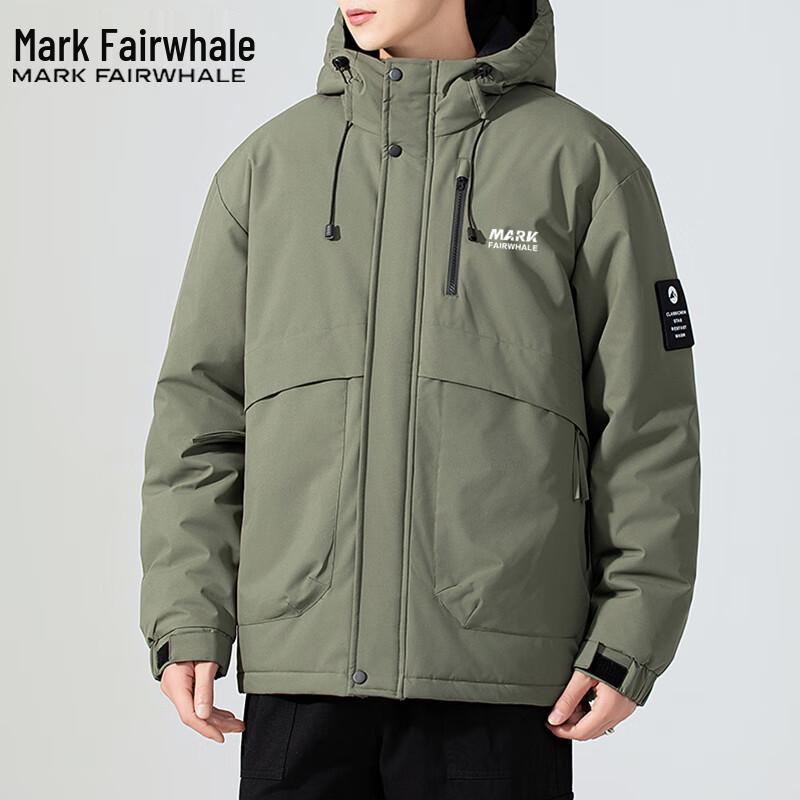 Mark Fairwhale Men's Hooded Thick Padded Jacket