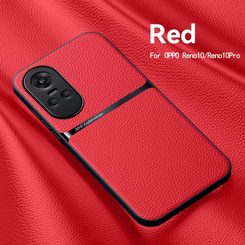 For OPPO Reno 10 5G CPH2531 Case Luxury Leather Magnetic Phone Cases for Oppo Reno10 Pro Global 2023 CPH2525 Soft Back Cover