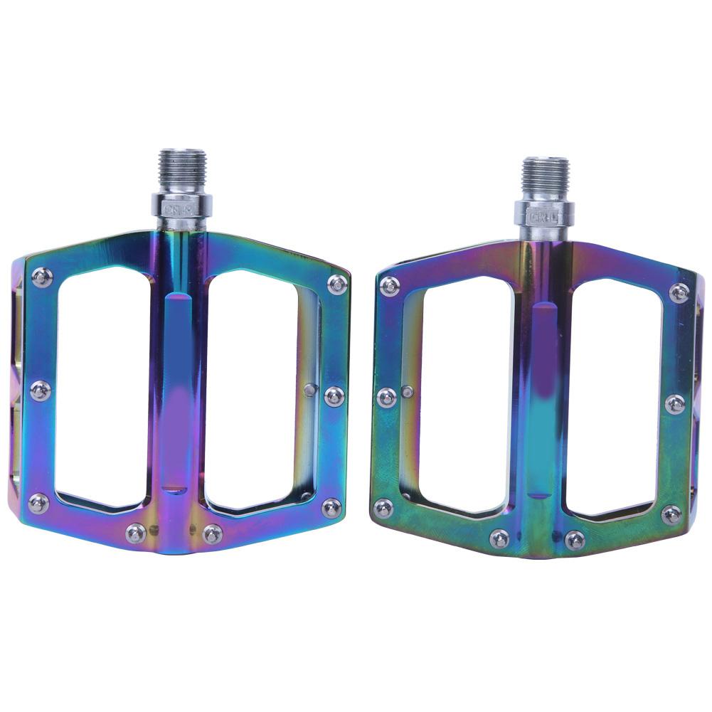 1 Pair Colorful Aluminum Alloy MJ 058 Bicycle Pedals Road Mountain Bike Wide Pedals