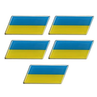 5 BUC Autocolante Domed cu Drapel Național Aliaj de Aluminiu Autocolante Epoxidice cu Drapel pentru Motocicletă Mașină