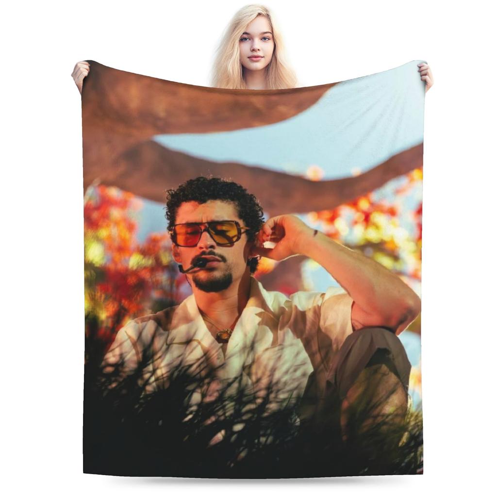 Debi Tirar Mas Fotos DTMF Bads Bunnys Music Tour Blanket Multi-size Cozy and Lightweight Throw Blankets for Couch Sofa and Bed