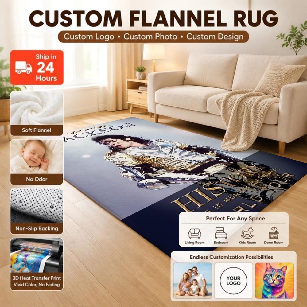 Michael Jackson History World Tour Indoor Rug Nonslip Durable Carpet For Bathroom Kitchen Home Decor New Year Gift