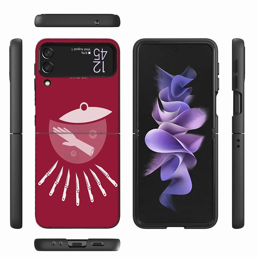 Bnad R-Radiohead Phone Case For Samsung Z Flip 6 7 5G Z Flip 5 Galaxy Z Flip 3 4 5G ZFlip Shockproof Hard Cover TPU PC Coque Cap
