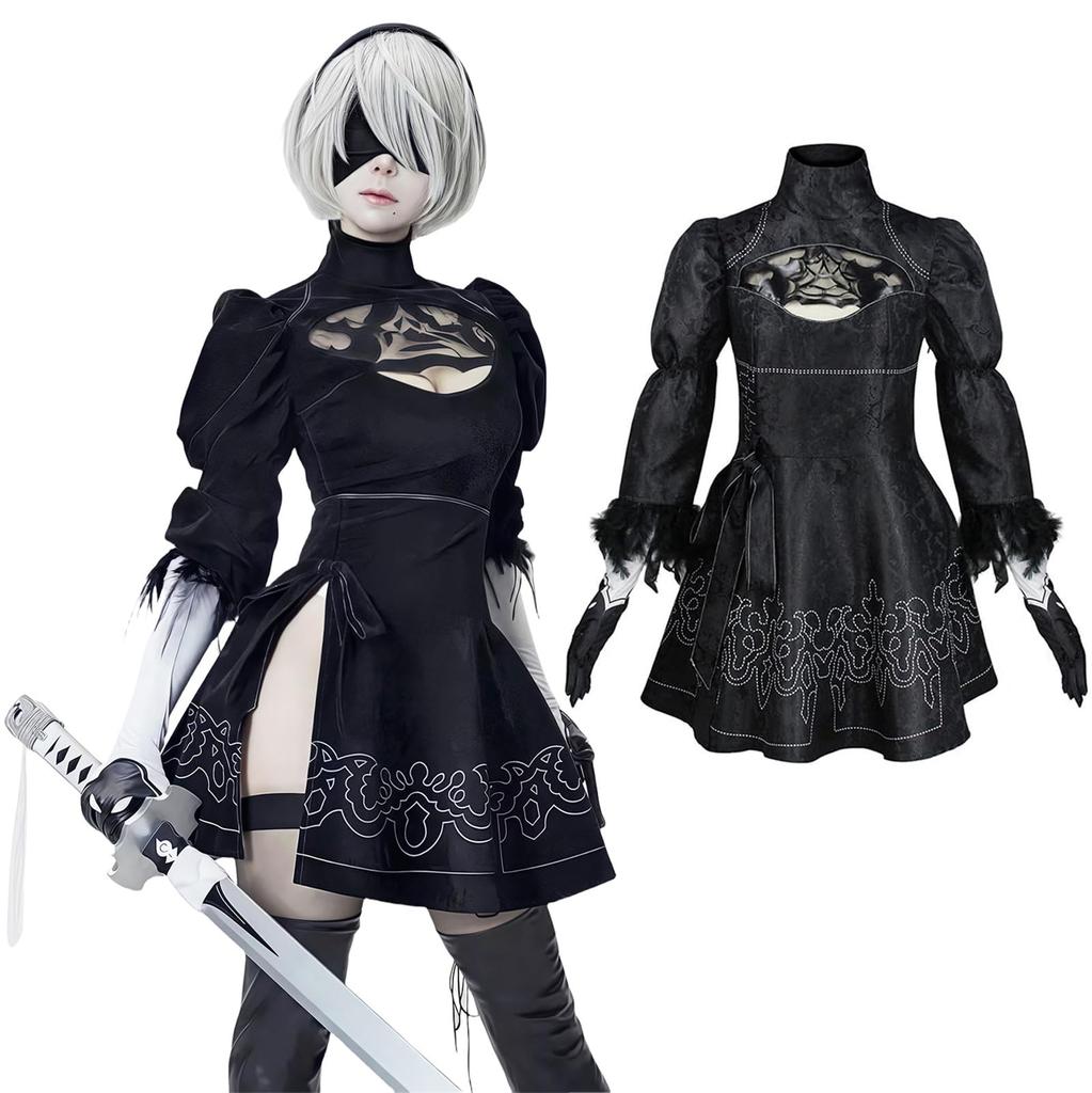 NieR Cosplay YoRHa 2 Typ B Toobee 2B Cosplay NineS 9S Cosplay A2 Cosplay A2 NieR Automata Kostýmní událost Halloween kostýmní škola Festival [NOKIJP]