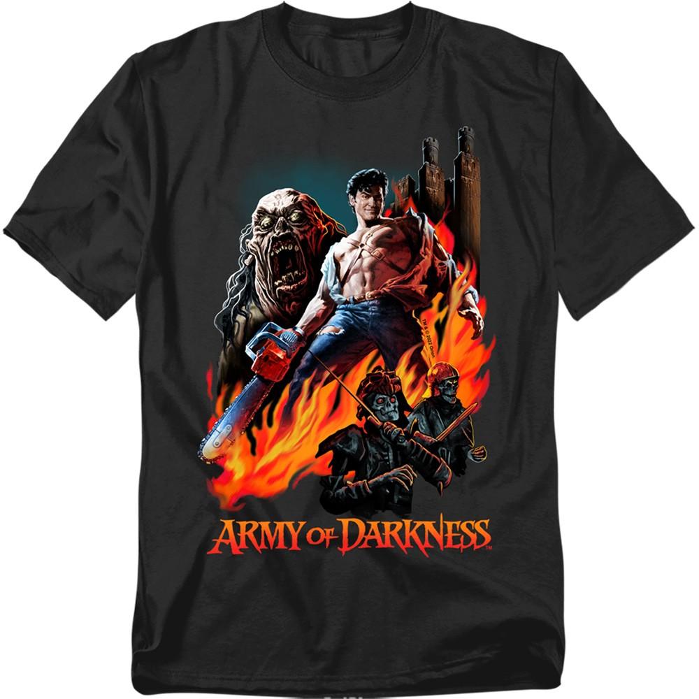 Army Of Darkness - Painted Evil - Adult Unisex Short Sleeve T-Shirt - Black XL