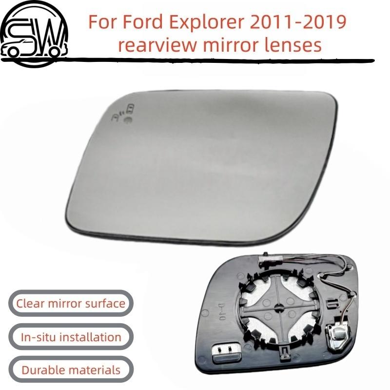 Heated Rearview Mirror Glass with Blind Spot for Ford Explorer 2011 2012 2013 2014 2015 2016 2017 2018 .