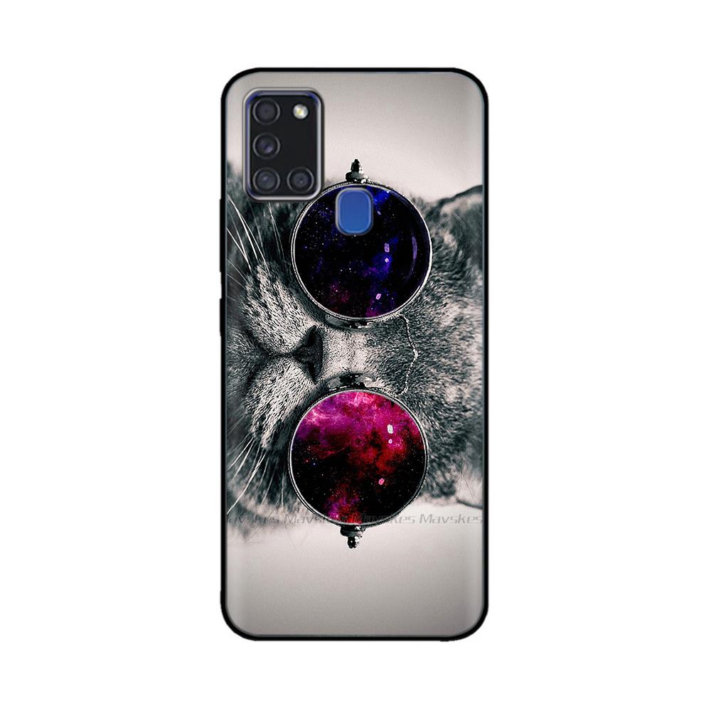 For Samsung A21S Case Silicone Back Protector Phone Soft TPU Bumper Case On For Samsung Galaxy A21s GalaxyA21s A 21s A217 Cover