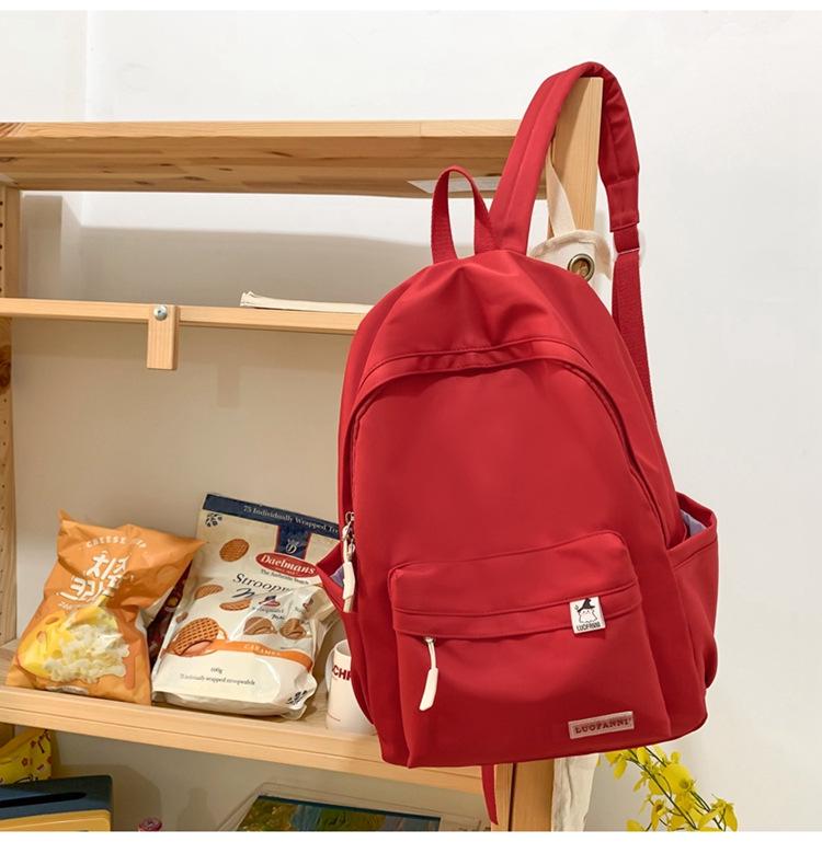 

Korean Style Women s Large Capacity Lightweight Backpack for School & Travel червоний
